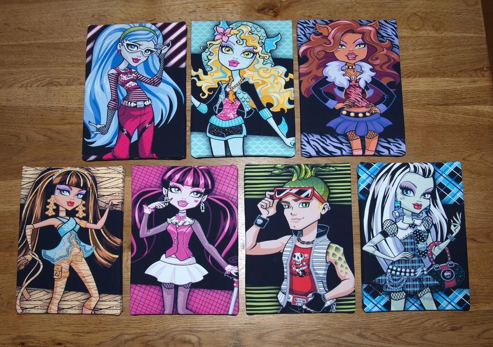 Monster High Canvas Pictures Prints Bedroom Girls 15x20cm 7 Designs