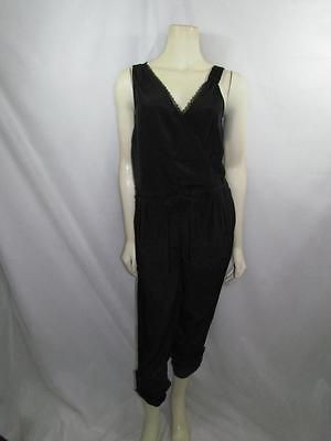 New Jessica Simpson Davenport Black Sleeveless Rompers Jumpsuit Size 