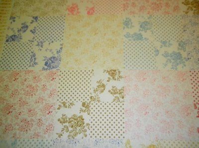 Lakehouse Fabric Penelope Toile Square French Damask Rose Dots 23 