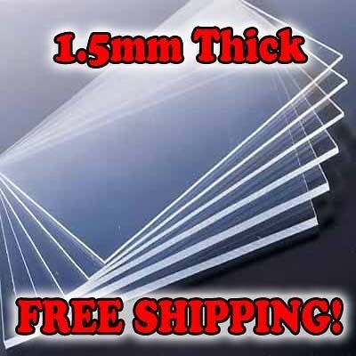   11x14x1/16 sheet of CLEAR Acrylic 1.5mm 0.060in plastic plexiglass