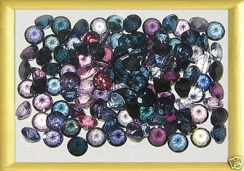 3mm Tunduru Natural Assorted Color Sapphire Round