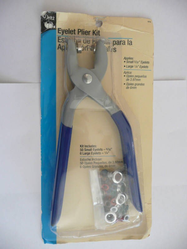 Dritz EYELET PLIER KIT Includes Large & Small Eyelets