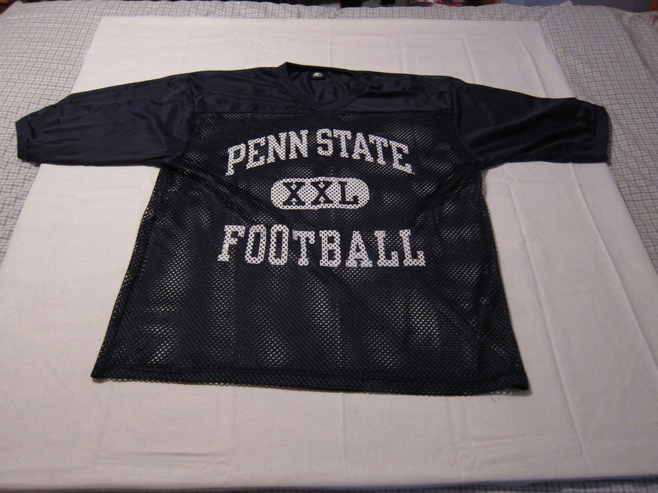   Penn State NCAA Football Big Ten Navy Mesh Throwback Jersey sz 2XL