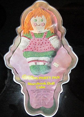   Wilton Cake Pan Happy Birthday Dessert Story Book Storybook Doll Girl