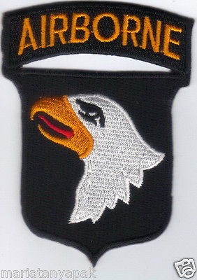 Eagle Airborne Military Embroidered Iron On Patch Bike Biker Jacket 