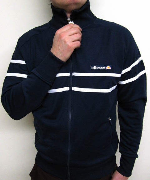 Ellesse Heritage 80s Bardolino Track Top Navy S,M,L,XL,2XL,3​XL,4XL