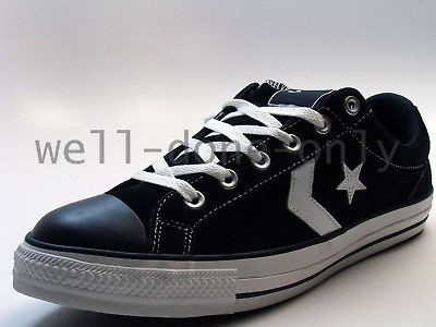 Converse Star Player S OX black white suede Skate Shoes