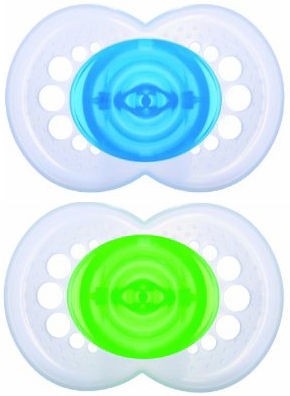 MAM DIAMOND Silicone Pacifiers 6+m, 2 pk BPA FREE,