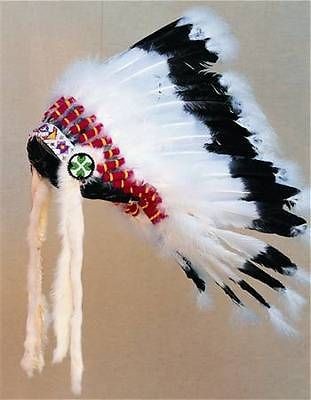 WARBONNET HEADDRESS HEAD DRESS INDIAN REGALIA POW WOW TRIBAL