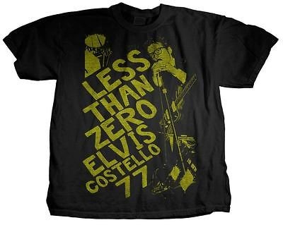 ELVIS COSTELLO less than zero Soft Fit T SHIRT NEW S M L XL authentic