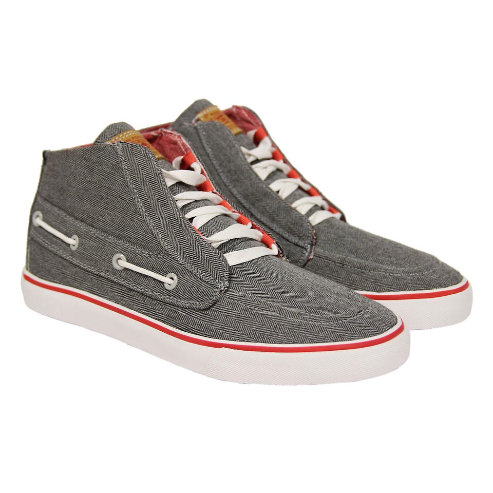 Radii Mens Gilligan Mid Vlc FM1049 Gray High Top Fashion Sneakers 