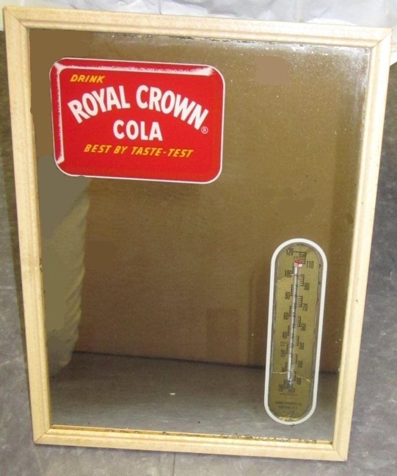 Vintage Royal Crown Cola (R C Cola) Mirror/Thermometer