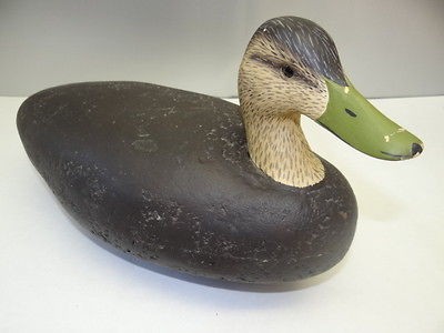   Stevens Cork Body Wooden Head Floating Functional Duck Decoy NR