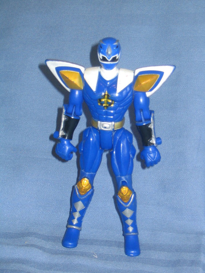 POWER RANGERS DINO THUNDER BLUE RANGER MOTOR CYCLE FIGURE