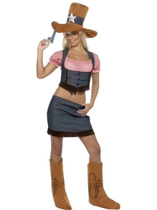 Daisy Duke Cowgirl Wild West Fancy Dress Costume Halloween Hen Night on ...