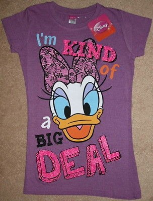 DISNEY / DAISY DUCK / BIG DEAL / GIRLS T SHIRT / SIZE MEDIUM (10 12 