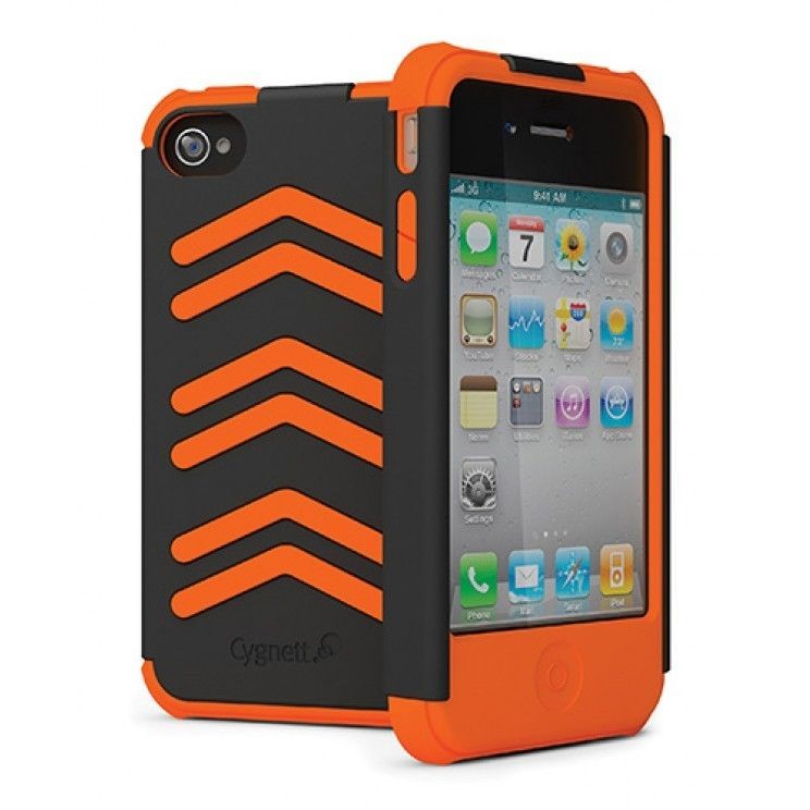 CYGNETT WorkMate Pro Shock Resistant Case Skin for iPhone 4 & 4S Black 