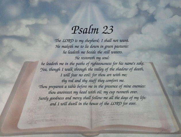 Psalm 23 Christian Bible Verse Scripture Print Gift
