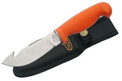   SAFETY ORANGE HUNTERS CHOICE GUT HOOK DEER HUNTING KNIFE GUTHOOK