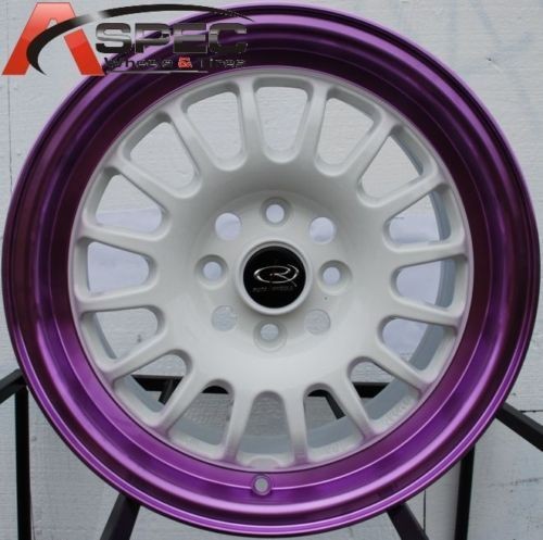 15 ROTA TRACK R WHEELS 4X100 RIM ACCORD ACCENT RIO MX3