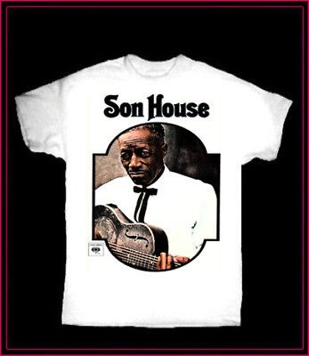 SON HOUSE rare T SHIRT Vintage DELTA BLUES LP CD 7 GUITAR HOWLIN WOLF 