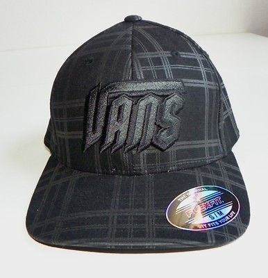 VANS OFF THE WALL VOLTAGE  FLEX FIT HAT/CAP   BLACK  S/M  