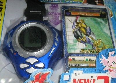 DIGIMON DIGIVICE BLUE SAKUAYAMON CARD NEW ENGLISH LANGUAGE ASIA 