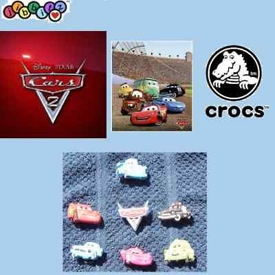 Disney Cars 2 Shoe Charms 7 pc fits croc jibbitz Lightning McQueen 