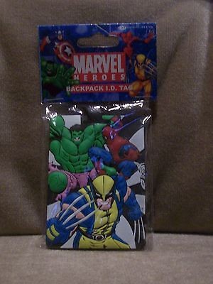 MARVEL HEROES * BACKPACK I.D. TAG.