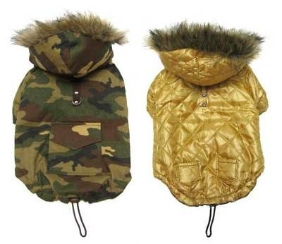 _Reversible Camo. Coat w/D Ring_Dog Apparel~Clothes