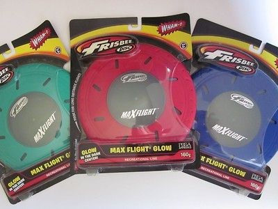 160g WHAM O MAXFLIGHT Frisbee Whamo GLOW in the Dark DISC GOLF Mid 