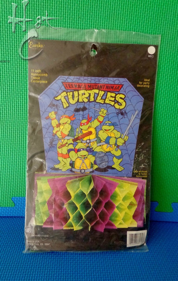 TMNT Halloween Honeycomb Decoration 1989 NIP Teenage Mutant Ninja 