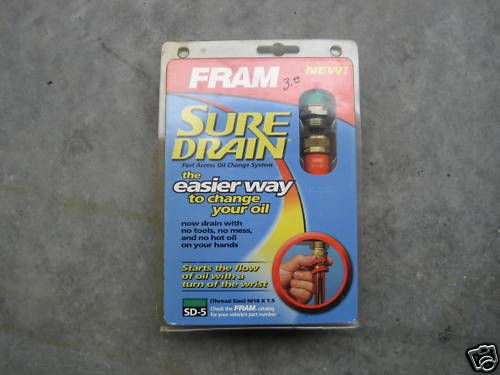 FRAM SURE DRAIN **SD 1 & SD 5S ONLY **