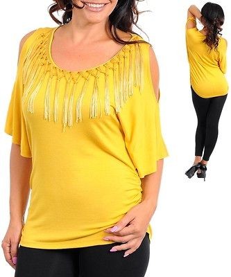   New Sexy Short Sleeve Casual Dressy Summer Plus Size Top Blouse Shirt