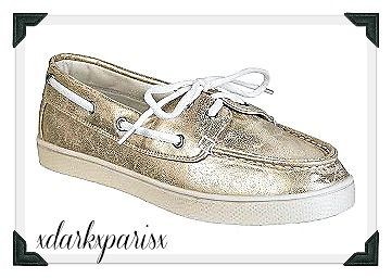 NEW NWT awesome BONGO Dustin Casual Gold Boat Shoe SZ6,9 in WOMENS $ 