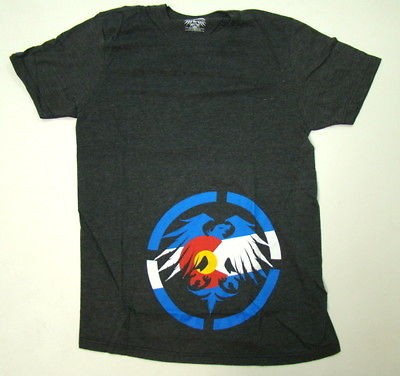   MENS T SHIRT HEATHER BLUE COLORADO EAGLE SNOWBOARD TEE SIZE XXL 2XL