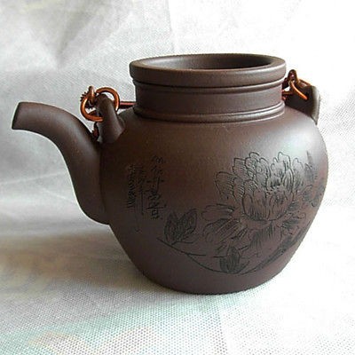 Teapots 19 YIxing copper girder 380ml 370cc Rich Honored flower tea 