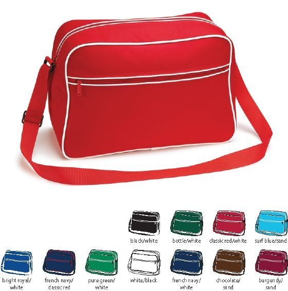 RETRO SHOULDER BAG MESSENGER SCHOOL TRAVEL TOTE