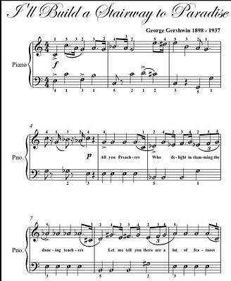   ll Build a Stairway to Paradise George Gershwin Easy Piano Sheet Music