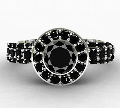 10 ct SI 3 i 1 Mens Diamond ring w/ black mesh size 8 AAA NR.