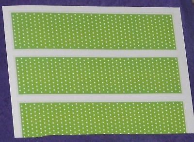 DOTS,GREEN PASTEL EDIBLE ICING SHEETS,RICE PAPER,PARTY