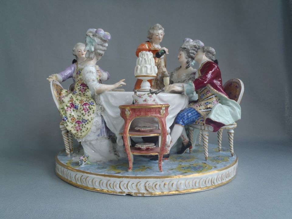 1880 Antique Old Paris French Samson Porcelain Figure Group