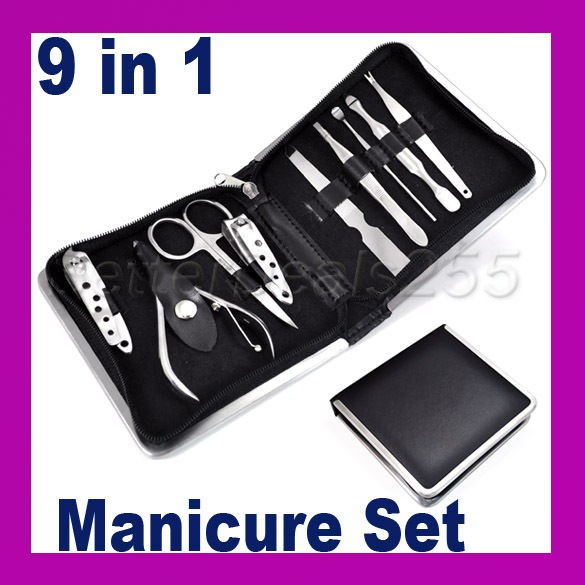 in 1 Nail Care Clipper Pedicure Manicure Set Kit Case