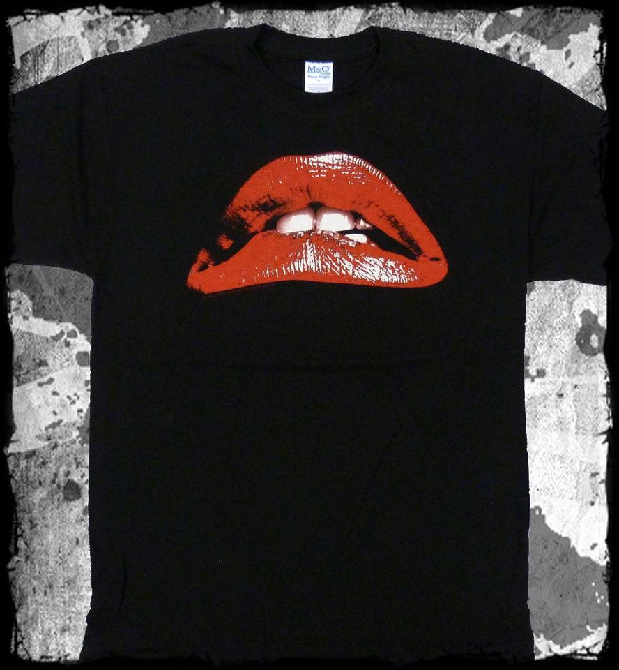 Rocky Horror Picture Show   Full Color Lips t shirt   Official   FAST 