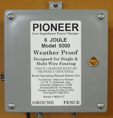 NEW Pioneer Electric Fence Charger, Energizer, Fencer