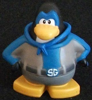 CLUB PENGUIN Disney SHADOW GUY HERO PVC TOY FIGURINE BIRTHDAY CAKE 