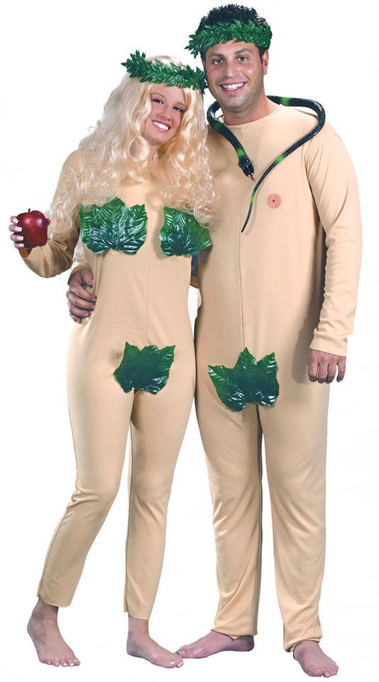 Adult Std. Adam and Eve Adult Costume   Halloween Costumes