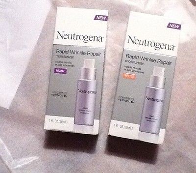   Rapid Wrinkle Repair Moisturizer DAY & Night Cream 2 Lot NEW