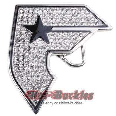 Brand New Mens Boys Famous F Star With Rhinestones Music Metal Belt 