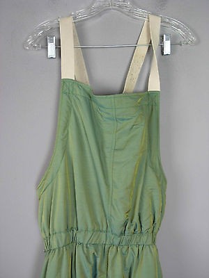 ARMANI Jeans SIMINT Irridescent Green White Nylon Blend Overall SKI 